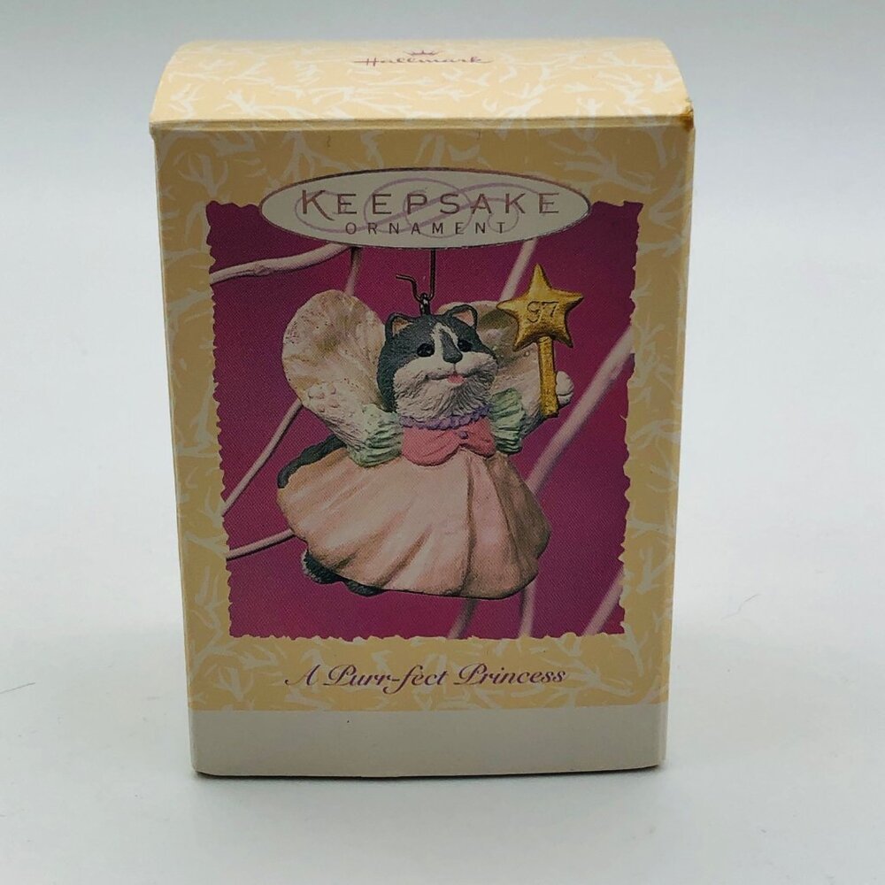 Hallmark Keepsake Ornament 1997 Spring Collection Cat Fairy A Purr-Fect Princess